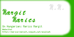 margit marics business card